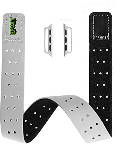 T-TAIMING Sport Edition Oberarm Armband kompatibel mit Apple Watch armband für Outwork und Fitnesstraining(46/45/44mm,Silber)