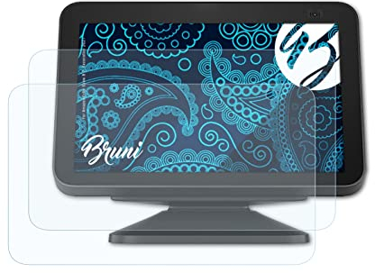 Bruni Schutzfolie kompatibel mit Amazn Echó Show 8 2. Generation 2021 Folie, glasklare Displayschutzfolie (2X)