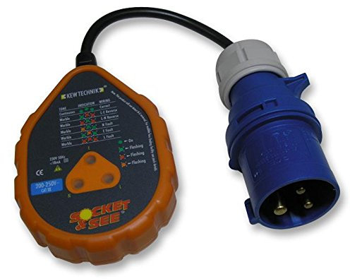 230V BS4343 Socket Tester - 16A | Mains Socket Test, 1 X Qty - SOK40/16