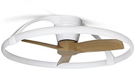 Ventilador NEPAL MINI blanco con motor DC led dimable Mantra