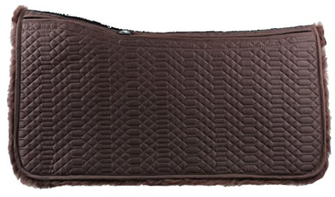 Engel Reitsport | Lammfell Korrektur Westernpad WPAD1AP -MOC-MOC Square aufpolsterbar Mocca/Mocca Universal