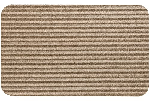 matches21 HOME & HOBBY Nadelfilz-Fußmatte 40x60 cm in beige als rutschfeste Schmutzfangmatte für Flur & Haustür