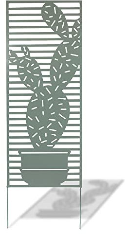 Nortene Panneau en métal Deco Panel Bleu/Vert - 0,60 x 1,50 m - Pose Murale ou sur Sol Meuble