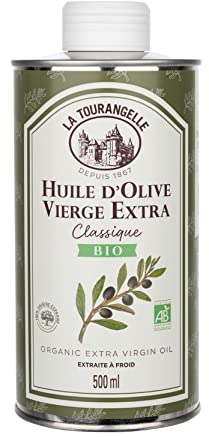La Tourangelle - Huile d'olive vierge extra BIO - Extraite à froid - Huile de grande qualité - 500ml