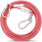 Tie-Out Leinen für Hunde,3/6/9/15m Hundeleine für den Hof,Hofleine Leinen für Hunde（Rosa,3M