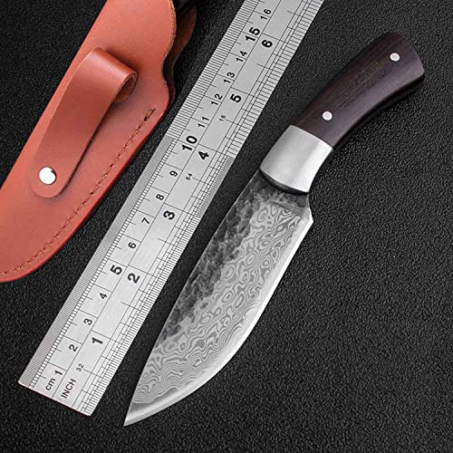 Das kleine Allzweckmesser für Küche, Outdoor, Camping, Jagt mit Lederhülle