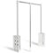 DOJA Barcelona | Klappbarer Kleiderlift | 875-1200mm | Weiss | Garderobenlift für Garderobe, Schrank, Ankleidezimmer | Wardrobe lift | Garderobenstange für Mäntel, Kleider...