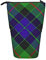 Teleskop-Federmäppchen, Schotten-Stil, Clan Gunn Tartan, kariert, stehend, Kosmetiktasche, Make-up-Tasche