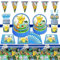 IRONIUM 81 Stück Geburtstag Party Set für 10 Gäste, Deko Geburtstag, Thema Party Set, Party Geschirrset für Kinder Teenager Geburtstag Partydekoration