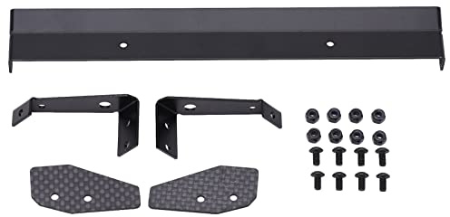 Yuecoom RC Heckflügel 1/10 RC Heckspoilerflügel Aluminiumlegierung Universal Upgrade RC Auto Ersatzteile Für 1/10 Ferngesteuertes Fahrzeug Schwarz,Modell Zubehör