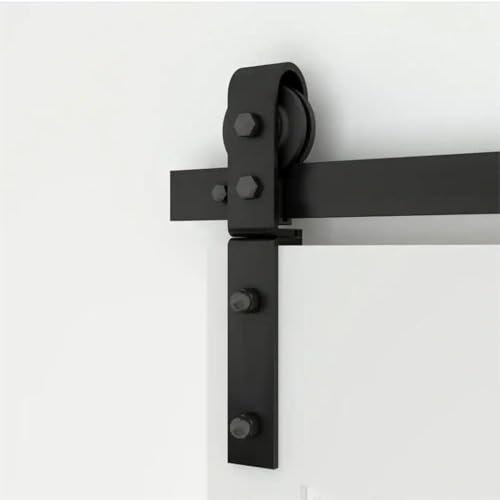 HOCONNIE Kit per porta scorrevole con binario per porta scorrevole, 100 cm, pieghevole e salvaspazio, per 2 porte