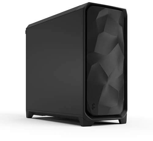 Fractal Design Meshify 3 XL Nero Solido - Case Gaming PC con Alto Flusso d'Aria - Pannello Frontale a Rete - 3 Ventole Momentum 14 Incluse - Supporto GPU fino a 512mm
