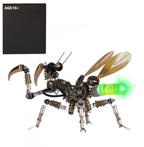 3D Metall Puzzle Modellbausatz Erwachsene, DIY 3D Puzzle Metall Gottesanbeterin, Metall 3D Puzzle Model Kit Desktop Spielzeug Geschenke - 300 Teile