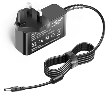 HKY 36V AC Adapter for SunSare X7A X9 X11,INTETURE BP20, HONITURE X7, Fabuletta FSV006 FPV006, Ultenic U16 Flex/ U20 Cordless Vacuum Cleaner 29.6V Battery Charger 36VDC 500mA Power Supply Cable