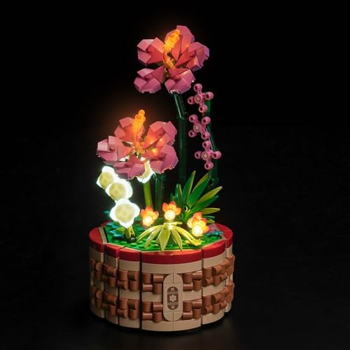 Set di luci a LED per Lego 43252 Moana Flowerpot (No Lego), set di illuminazione decorativa per vaso di fiori Lego Vaianas 43252 giocattolo creativo