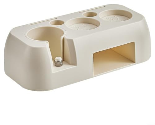 Espresso Tamper Stand Station, Coffee Portafilter Holder, Easy to Clean, Resistant to Cold and Heat (white)