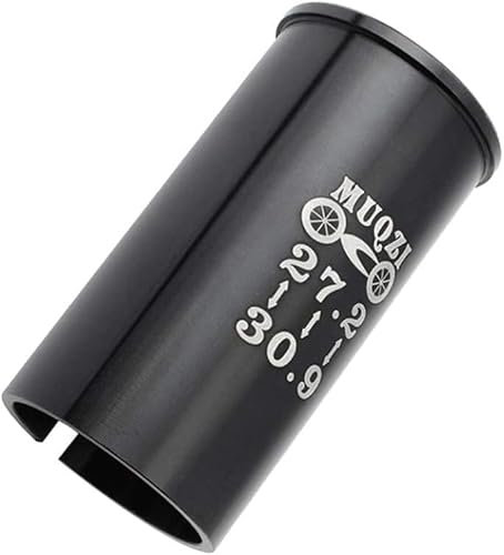 Fahrradzubehör, Sattelstützen-Adapter, Unterlegscheibe, Reduzierhülse, 27,2 mm auf 30,9 mm, Aluminiumlegierung, für Mountainbike, Fahrradsattelstützen, Sport und Outdoor, Schwarz