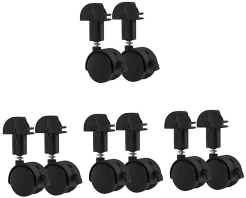 SEWOART 4 Sätze Lenkrollen Für Trolley-haustierkäfig-ersatz Nicht Für Hartholz-teppichböden Geeignet 2 Stück * 4