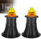 Novelfun Lot de 2 pieds de support de lit réglables de 14 à 20 cm de hauteur, pieds de rechange robustes pour cadre de lit, lit king size, latte centrale, armoire, canapé