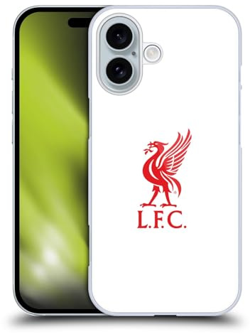 Head Case Designs Officially Licensed Liverpool Football Club Red Logo On White Liver Bird Hard Back Case Compatible With Apple iPhone 16