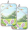 JUMBEAR Set di presine pasquali con tasca, per cucina, presina, presina, guanti da forno e sottopentola per cottura al forno, 17,8 x 22,9 cm