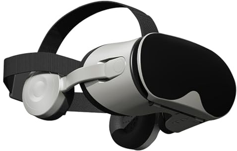 VR-Headset für Handy, kleine Virtual-Reality-Brille, leichte Virtual-Reality-Kopfhörer für Handy, tragbares VR-Set für Spiele und mobile