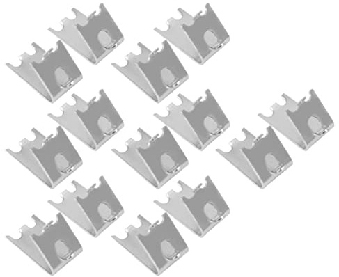Refrigerator Shelf Clip, 14PCS 1.5mm Freezer Shelf Support 304 Stainless Steel Shelving Bracket Support for House Office School
