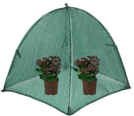 Sombrilla para plantas, cubierta de flores desplegable, 23 x 23 x 23 pulgadas, malla de protección solar, malla transpirable, red de jardín para fresas, verduras, gallineros y uso al aire libre