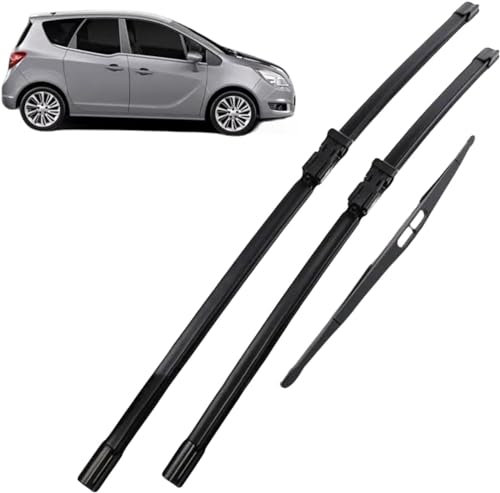 ZHAOWLI Scheibenwischer Set für Opel Meriva B 2010-2017, Auto Scheibenwischerblatt Ersatz-Scheibenwischer für Frontscheibe Ersatzwischblätter