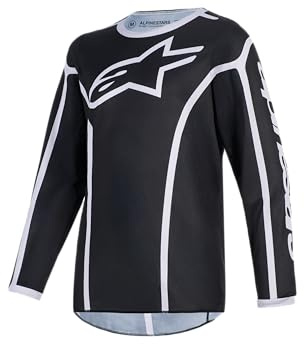 Alpinestars Kids MX Jersey Fluid Schwarz Gr. L