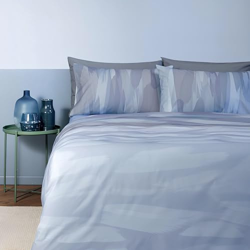 Bassetti Set Copripiumino Matrimoniale 100% Cotone Morbido - Parure Sacco Piumino con Federe Made in Italy (Token Grey)