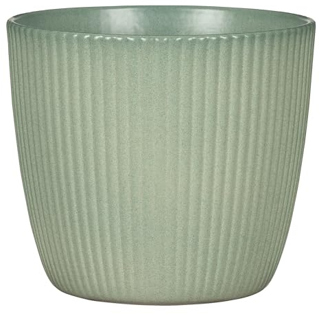 Scheurich Aura Blumentopf aus Keramik, Grün, 23,2 cm, H 21,3 cm