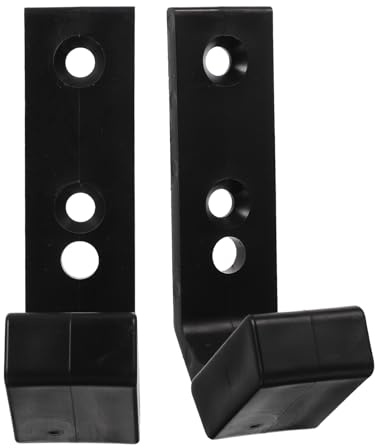 STOBAZA 2 Piezas Soporte de Pared para Barra de Pesas Rack de Almacenamiento Resistente para Barras de Pesas Gancho para Equipos de Fitness y Práctico para Gimnasio y Hogar