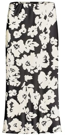 Betty Barclay Damen Satinrock mit Muster 40, Schwarz/Weiß
