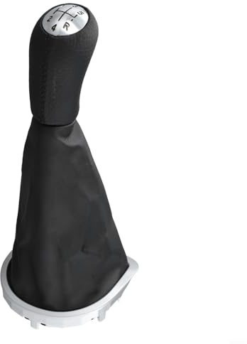 Schaltknauf für Renault für CLIO 3 III (2005-2012), Ersatzteil 8200079112, Kunstleder Griff in Schwarz, passgenau für 5-Gang Schaltung
