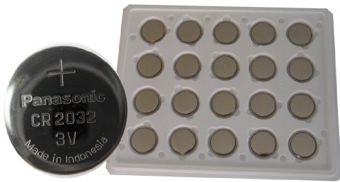 Panasonic Pack de 5 Pilas de botón CR 2032, (BP5)