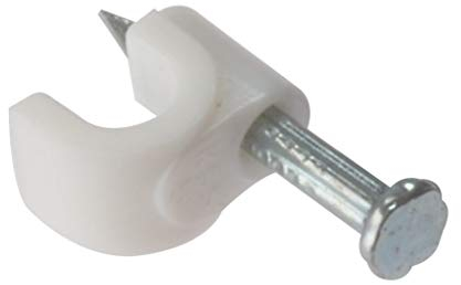 Forgefix RCC45W - Ferma cavi rotondo, colore: Bianco