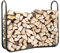 ShelterLogic Stahl Kaminholzregal | Schwarz | 25x122x104 cm