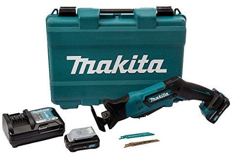 Makita JR105DWAE 12V Max Li-ion CXT Reciprocating Saw Complete with 2 x 2.0 Ah Batteries and Charger Supplied in a Carry Case