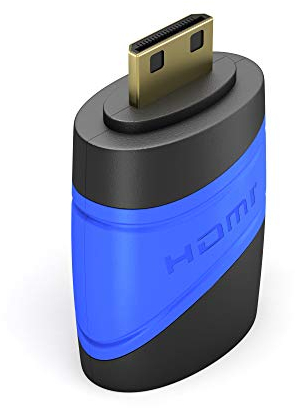 KabelDirekt – Mini HDMI Adapter (High Speed HDMI mit Ethernet, 4K Ultra HD, 3D, Full HD, 1080p, HDR, ARC, PS4/PS5, Xbox, HDTV) – TOP Series