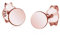 Elli Ohrringe Damen Kreis Basic im Geo Look in 925 Sterling Silber Rosévergoldet