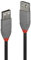 LINDY 36703 2m USB 2.0 Typ A Verlängerungskabel, Anthra Line Anthrazit