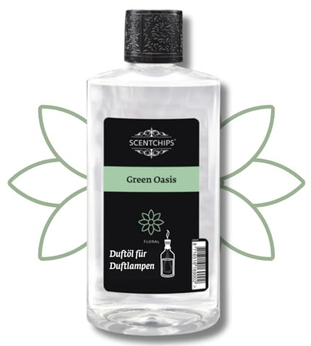 Scentchips® Duftöl Grüne Oase – Aromaöl für Diffuser & Duftlampen – Raumduft & Parfümöl – Nachfüllflasche 475ml