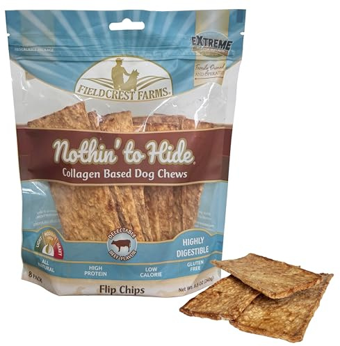 Nothing to hide Collegan Dog Chews (8 Flip Chips, Beef)
