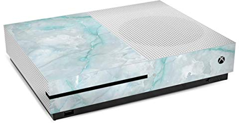 Skin kompatibel mit Microsoft Xbox One S Folie Sticker Blau Muster Design