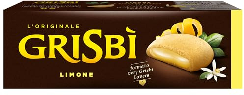 Grisbì Crema Limone - Biscotti di Croccante Pasta Frolla al Limone, Ripieni di Morbida Crema al Limone, Ideali per Ogni Meritato Momento di Pausa, Confezione da 9 Biscotti, 150 gr