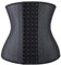 YIANNA Waist Trainer Women 4 Hooks Latex Tummy Control Corset Body Shaper Cincher Shapewear Girdle For Slimming Sport Black 11787 L
