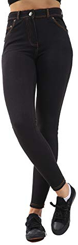 GW CLASSY OUTFIT Women's Jeggings Black UK Size 8-16