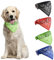 HACRAHO Hunde-Halstuch-Halsband, 4 Stück Katzenhalsband mit Bandanatuch Hunde Halsband mit Tuch Halstuch Bandana für Hund Katze Haustier Verstellbar