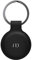 Nereides Hülle kompatibel mit Apple Airtag Anhänger, Airtags Schlüsselanhänger Leder Ganzkörper Kratzfest, Case für Air Tag mit Key Ring Schwarz